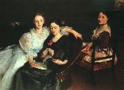 John Singer Sargent The Misses Vickers painting
